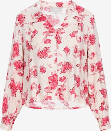 Usha - Blusa en beige: frente