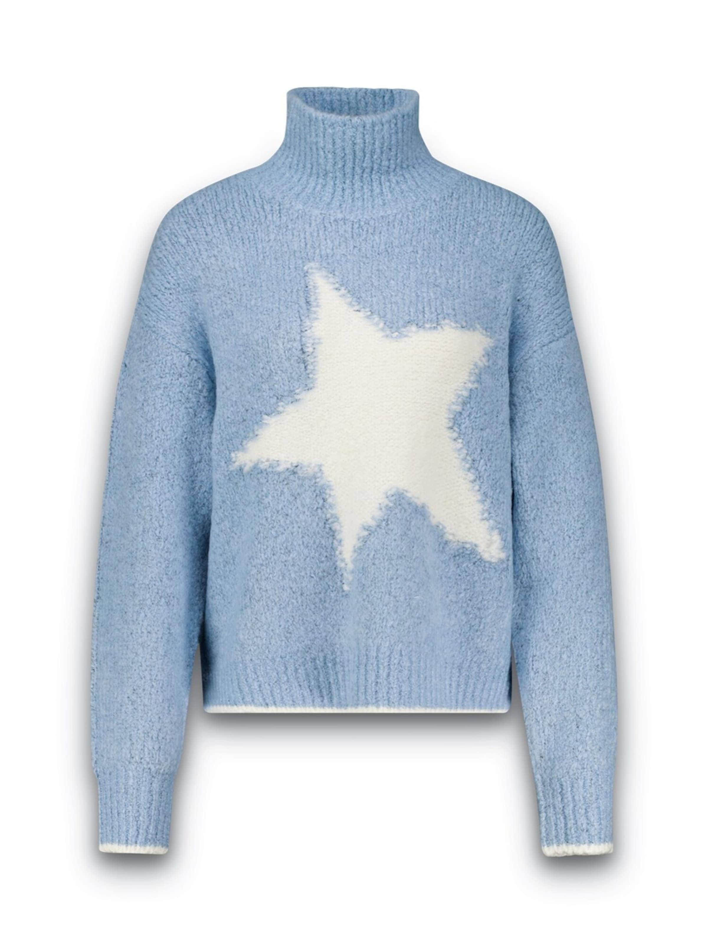 PRINCESS GOES HOLLYWOOD Trui 'Stern' in Blauw: voorkant