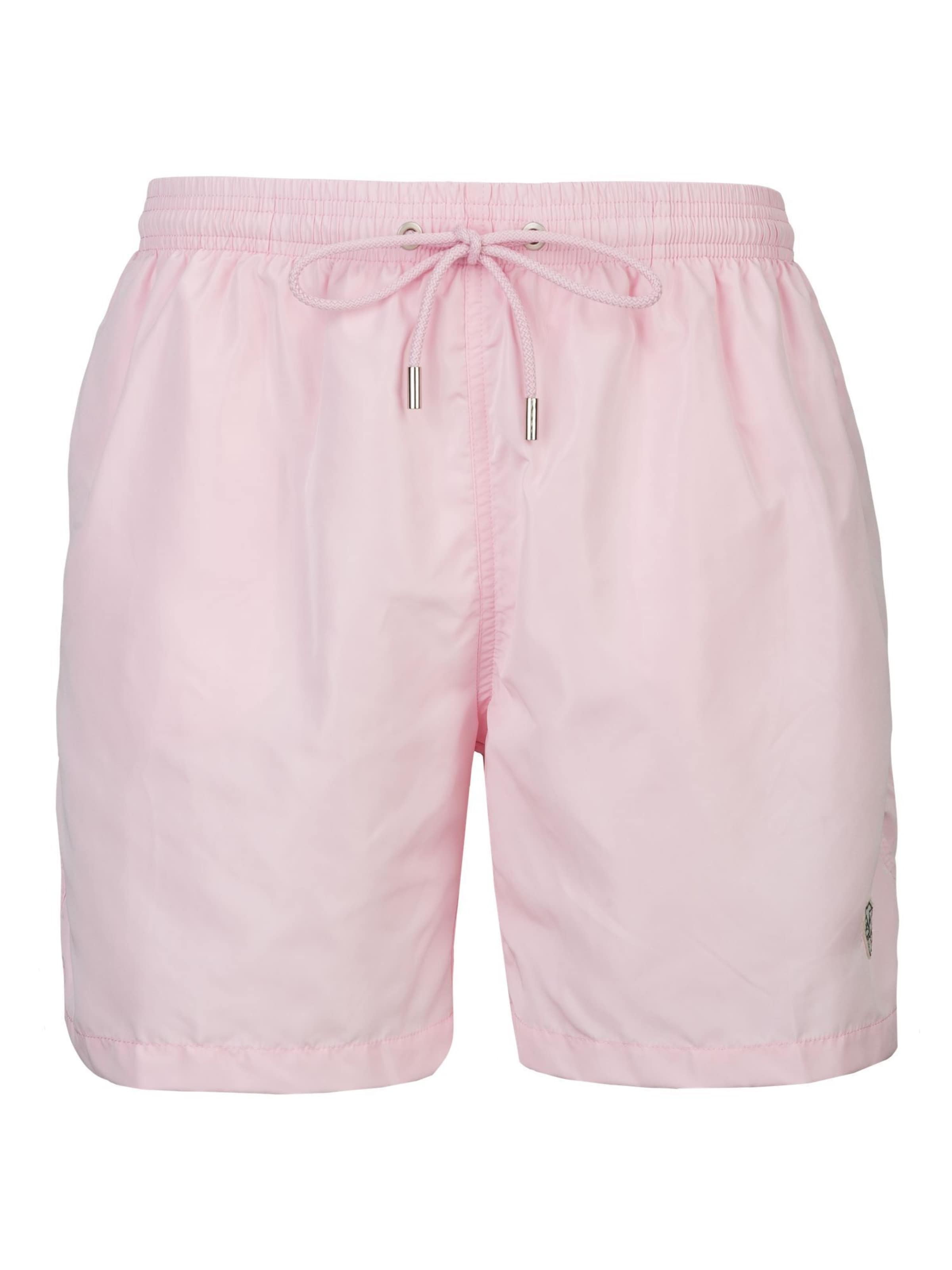 19V69 ITALIA Плавательные шорты 'Siro Basic' в Ярко-розовый: спереди