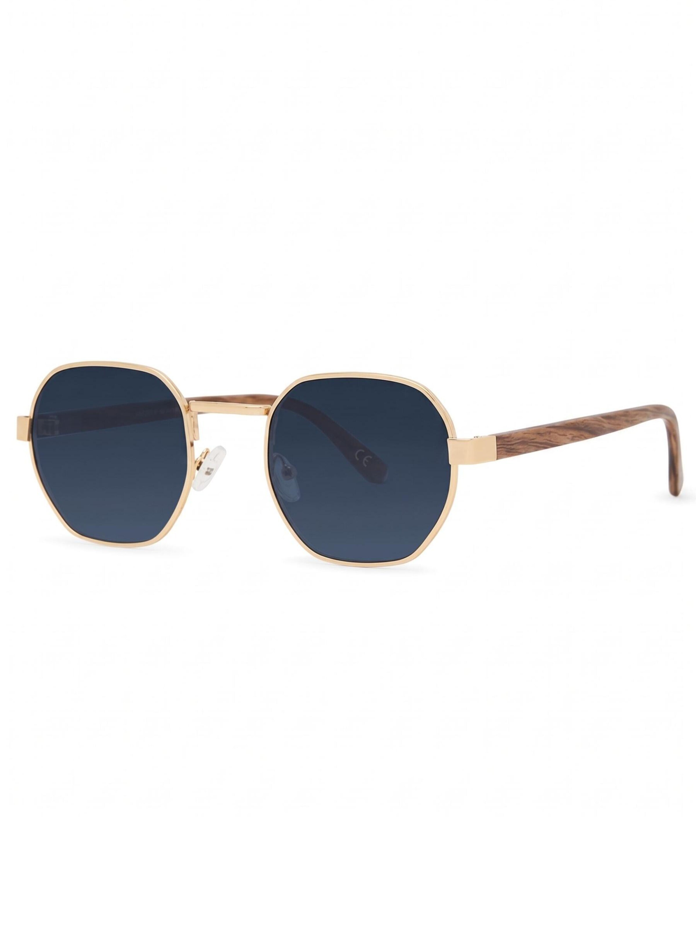 Lunettes de soleil 'Solo-Solis Classic Hexagon Sonnenbrille' Maxte en bleu