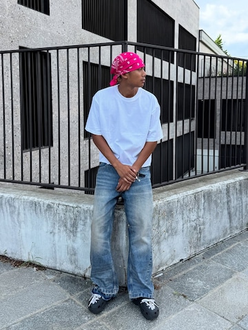 évasé Jean Bershka en bleu