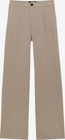 Pantaloni con piega frontale di Pull&Bear in marrone: frontale