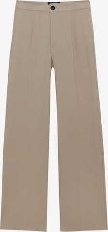 Pull&Bear Loosefit Kalhoty s puky – hnědá: přední strana