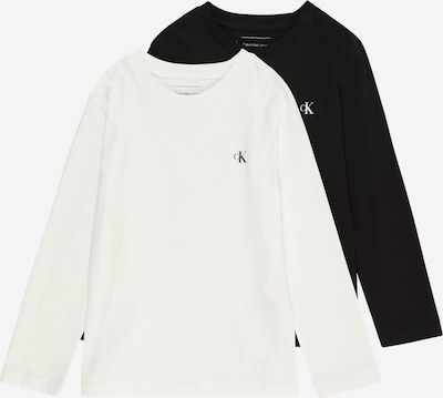 Tricou Calvin Klein Jeans pe negru / alb, Vizualizare produs