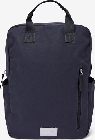 SANDQVIST Backpack 'KNUT' in Blue: front