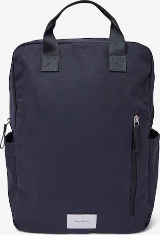 SANDQVIST Backpack 'KNUT' in Blue: front