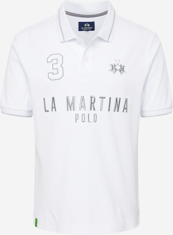 La Martina Μπλουζάκι σε λευκό: μπροστά