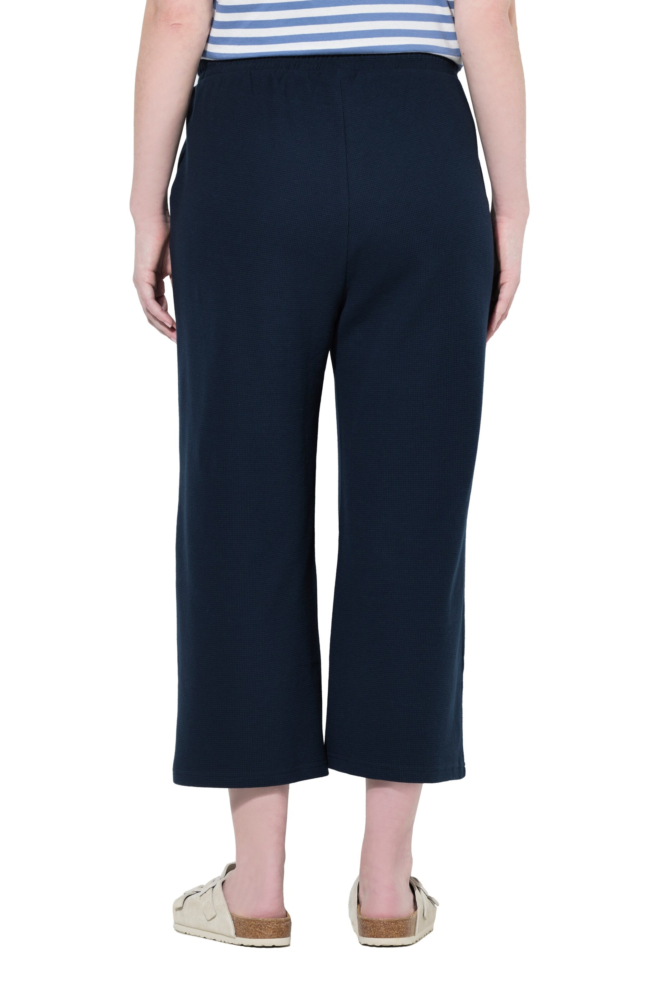 Ulla Popken Wide Leg Hose in Blau