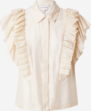 Munthe - Blusa 'MUST' em branco: frente