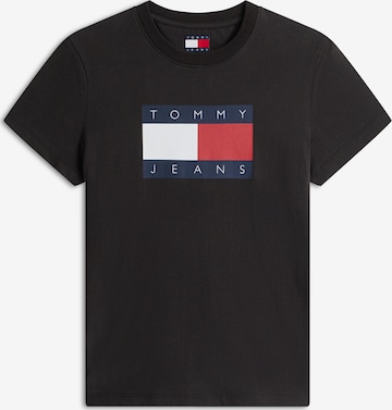 Tricou de la Tommy Jeans pe negru: față