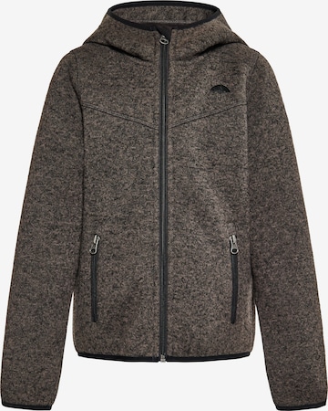 Schmuddelwedda Fleece Jacket in Grey: front