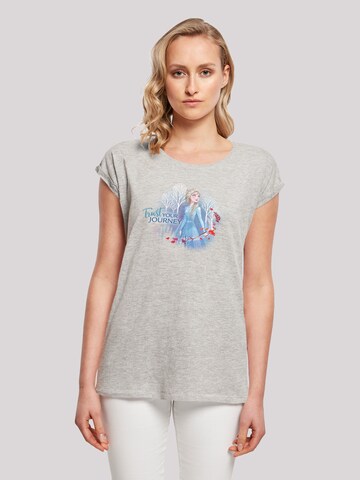 T-shirt 'Disney Frozen 2 Trust Your Journey' F4NT4STIC en gris : devant