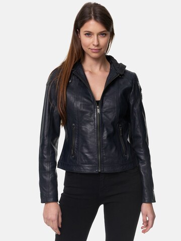 Tazzio Between-Season Jacket 'F503' in Blue: front