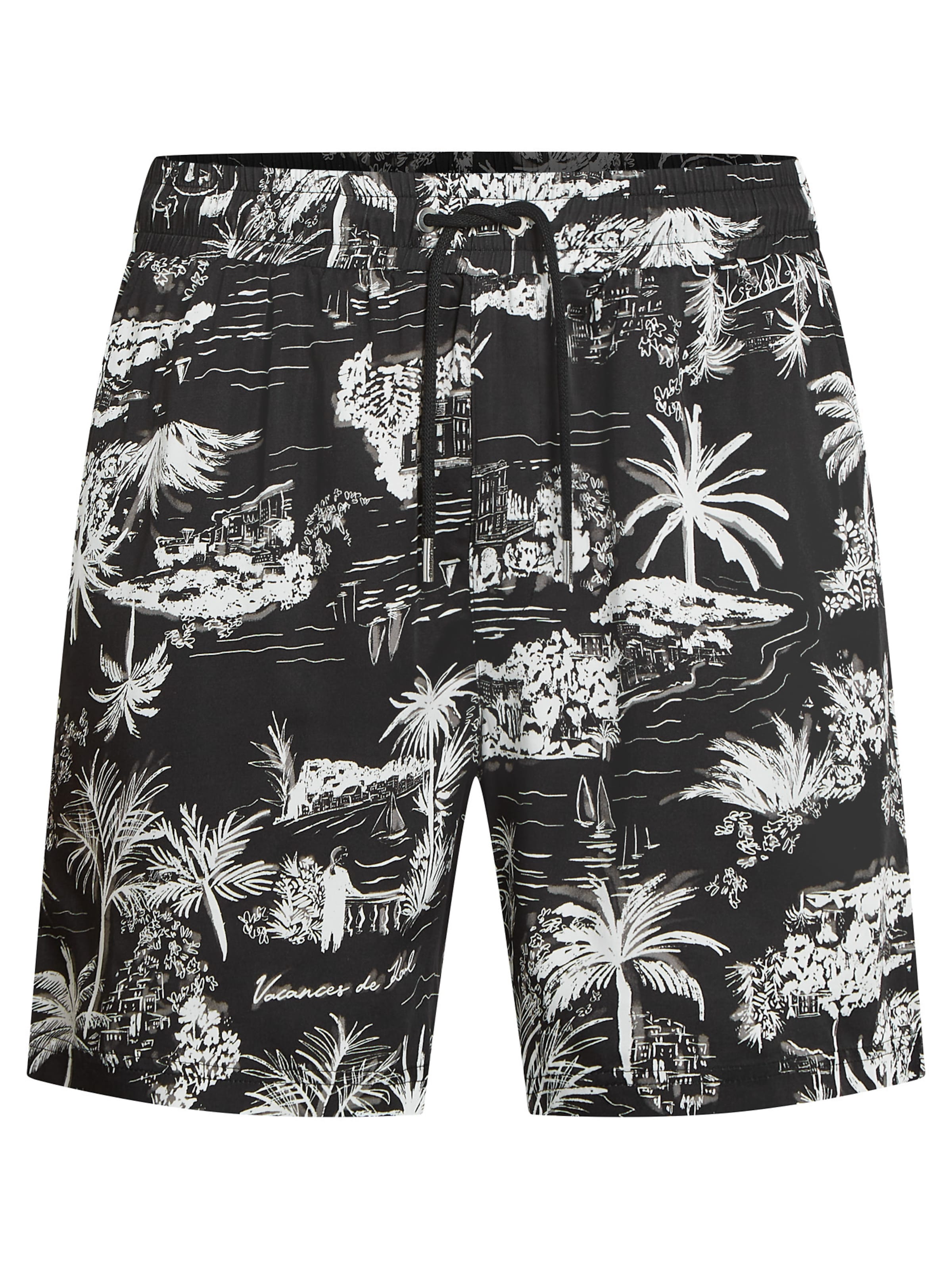 Karl Lagerfeld Regularen Hlače | črna barva: sprednja stran