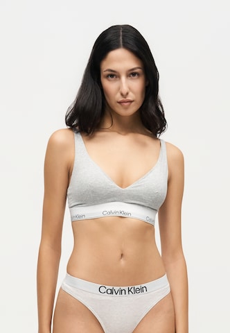 Calvin Klein Underwear Kolmnurk Rinnahoidja, värv hall: eest vaates