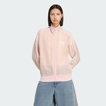 ADIDAS ORIGINALS Strickjacke 'Firebird' in Pink: Vorderseite