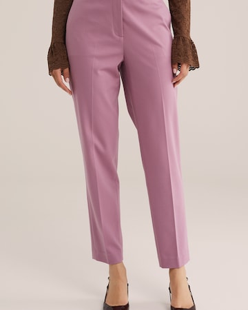Slimfit Pantaloni di WE Fashion in lilla