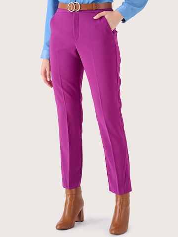 Camomilla Slimfit Bügelfaltenhose 'Jacquelid' in Lila: Vorderseite