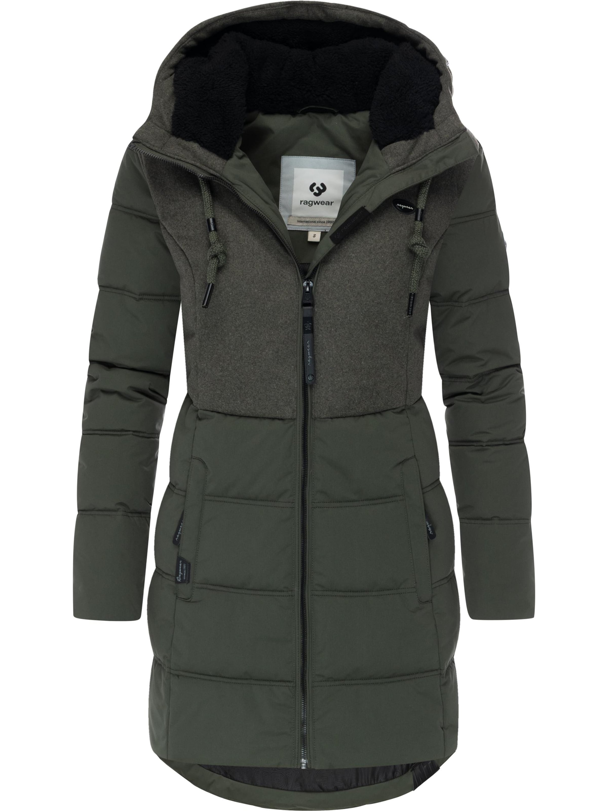 Manteau d’hiver 'Ashani' Ragwear en vert