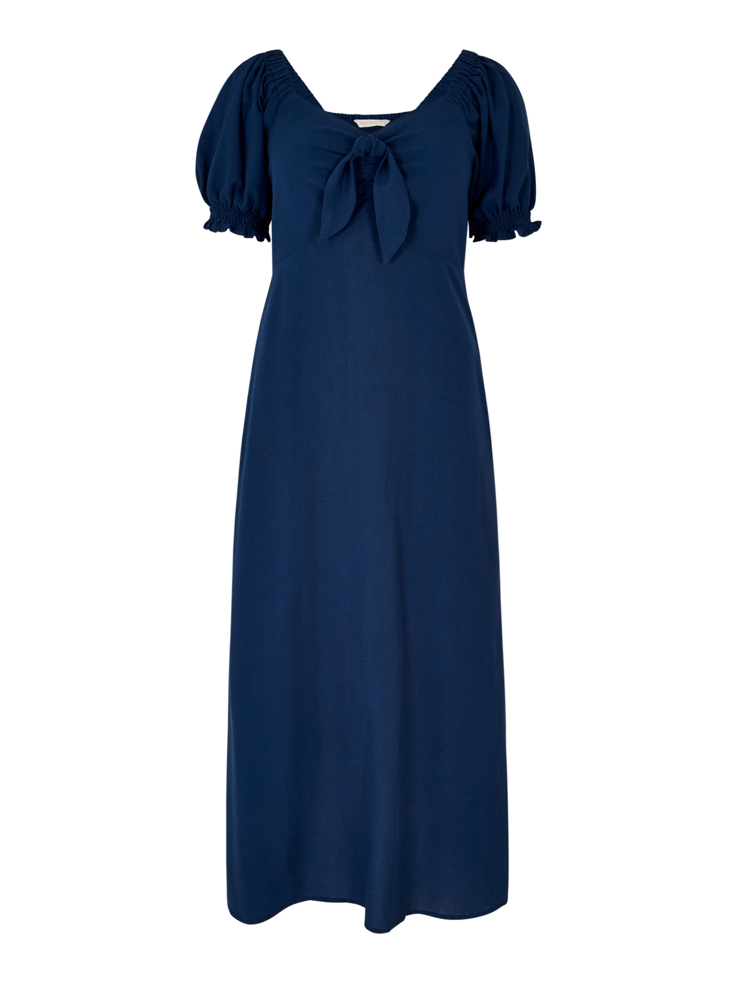 Apricot Kleid in Blau: Vorderseite