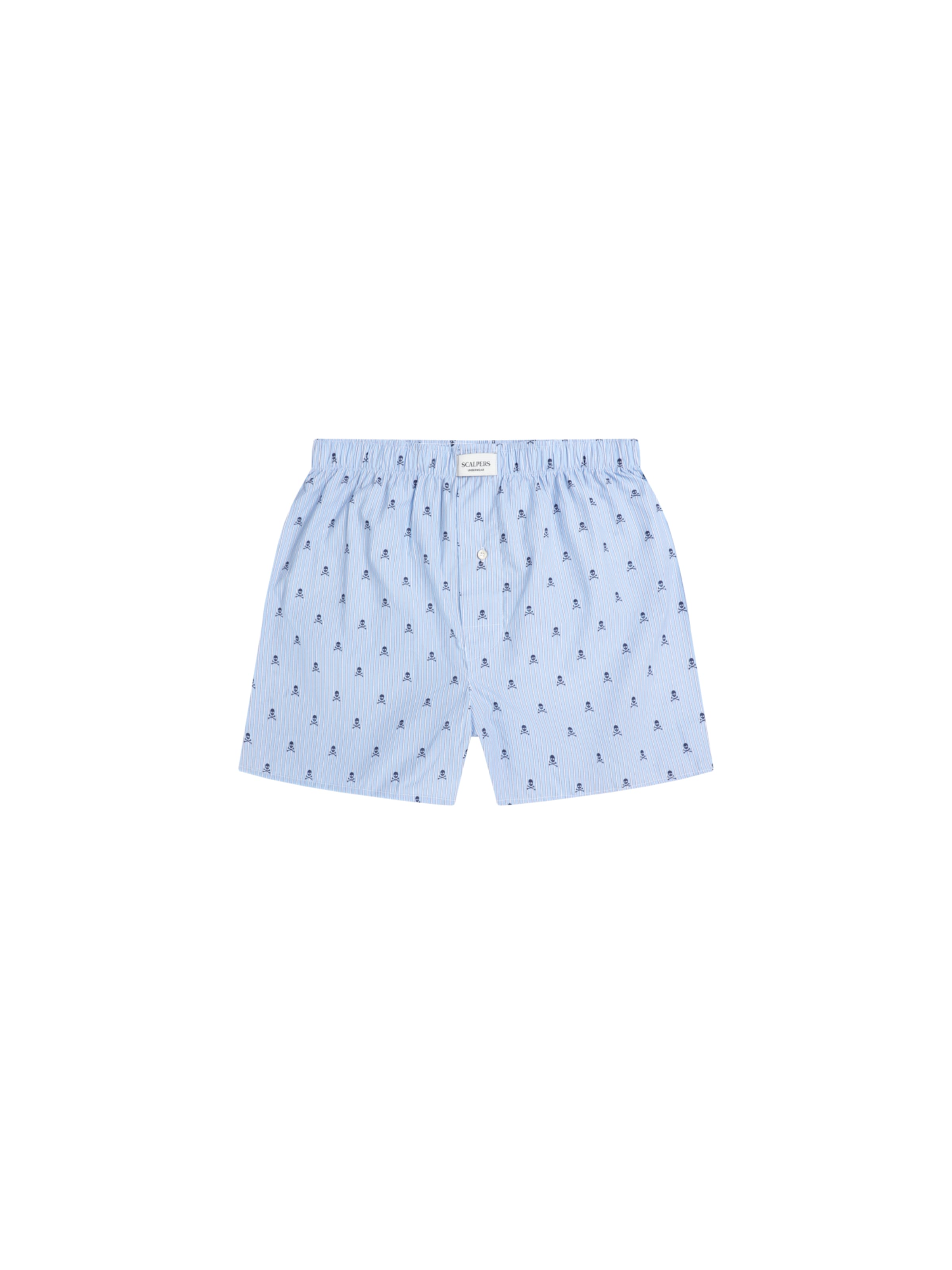 Scalpers Charles Skull Boxer ' ' in Blau: Vorderseite