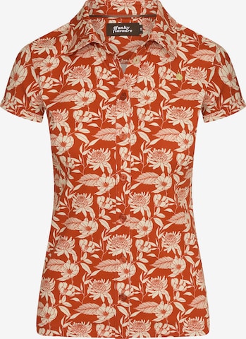 4funkyflavours Blouse 'Ah Yeah' in Rood: voorkant