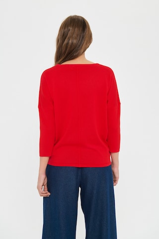 SAINT TROPEZ Pullover in Rot