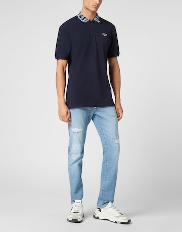 T-Shirt 'Gothic Plein' Philipp Plein en bleu