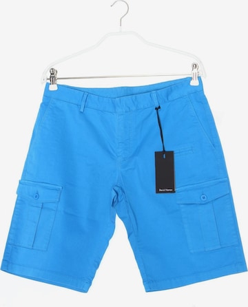 DAVID NAMAN Shorts in 31-32 in Blue: front