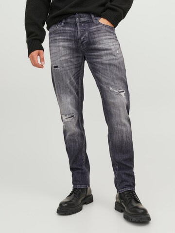 JACK & JONES Regular Jeans 'MIKE' in Grau: predná strana