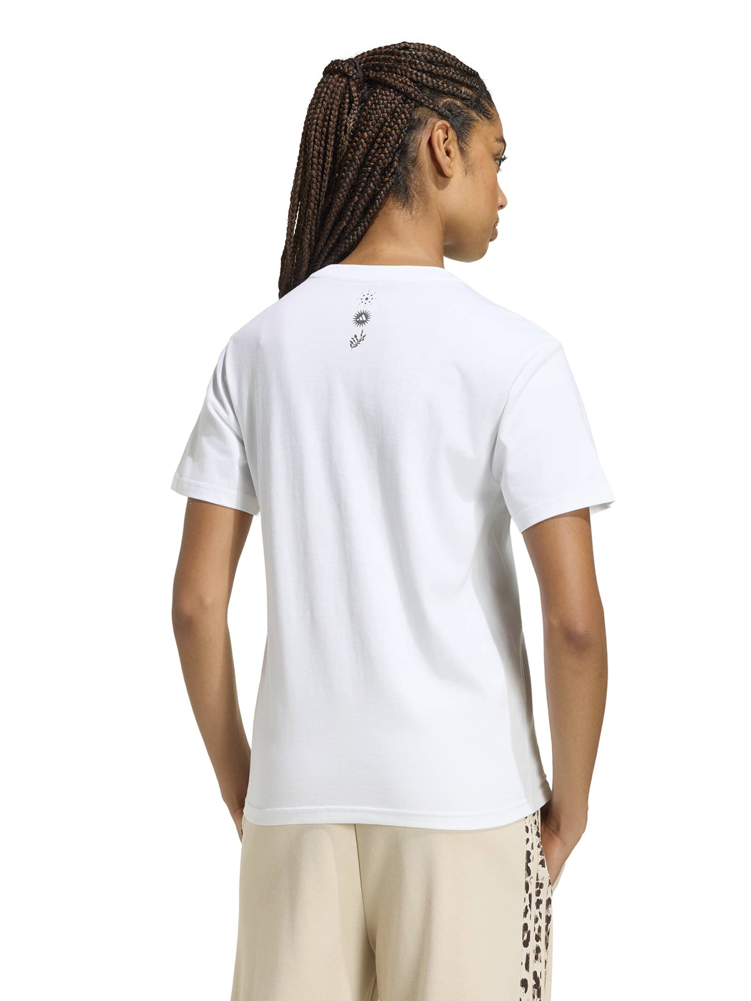 ADIDAS SPORTSWEAR Λειτουργικό μπλουζάκι 'ANIMAL' σε λευκό