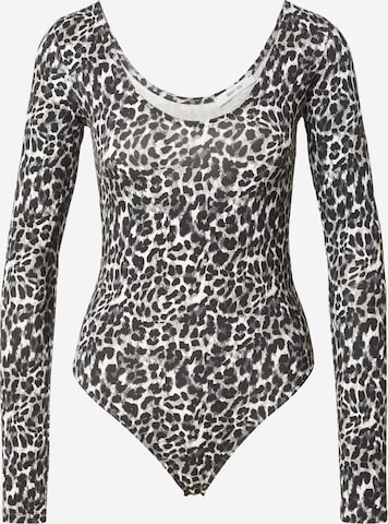 pilka ABOUT YOU Marškinėliai-glaustinukė 'Drew': priekis