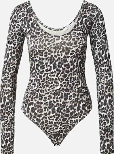 Marškinėliai-glaustinukė 'Drew' iš ABOUT YOU, spalva – pilka / šviesiai pilka / juoda, Prekių apžvalga