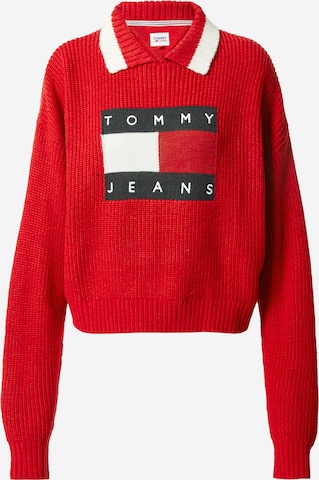 Tommy Jeans Pullover in Rot: predná strana