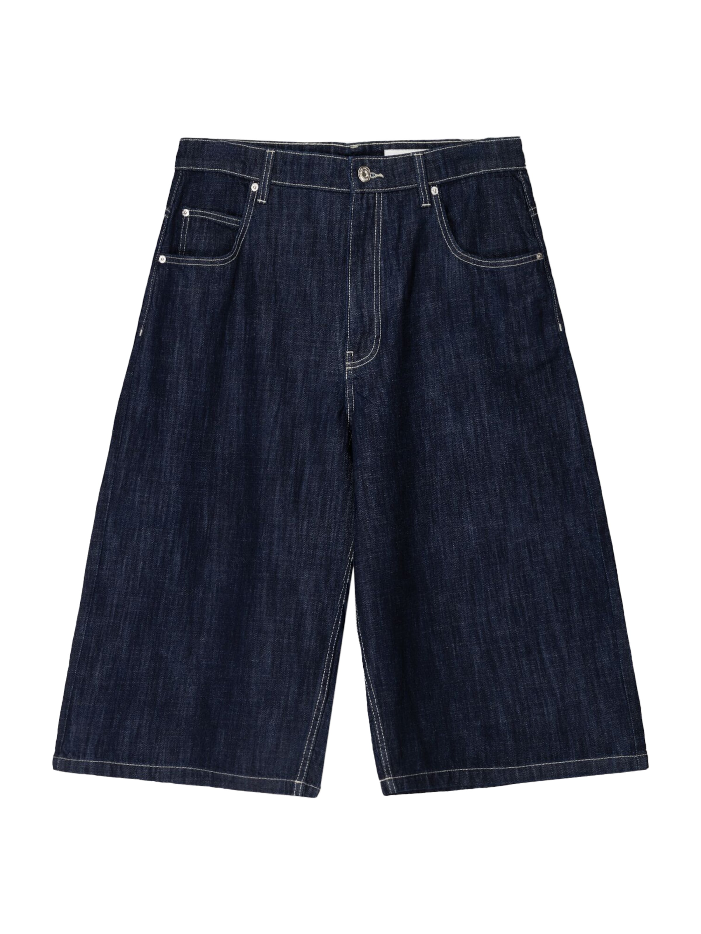 Bershka Vrečasti Kavbojke | modra barva: sprednja stran