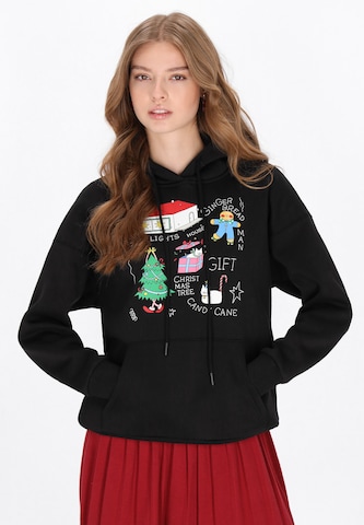 Sweat-shirt 'Pop' MYMO en noir : devant