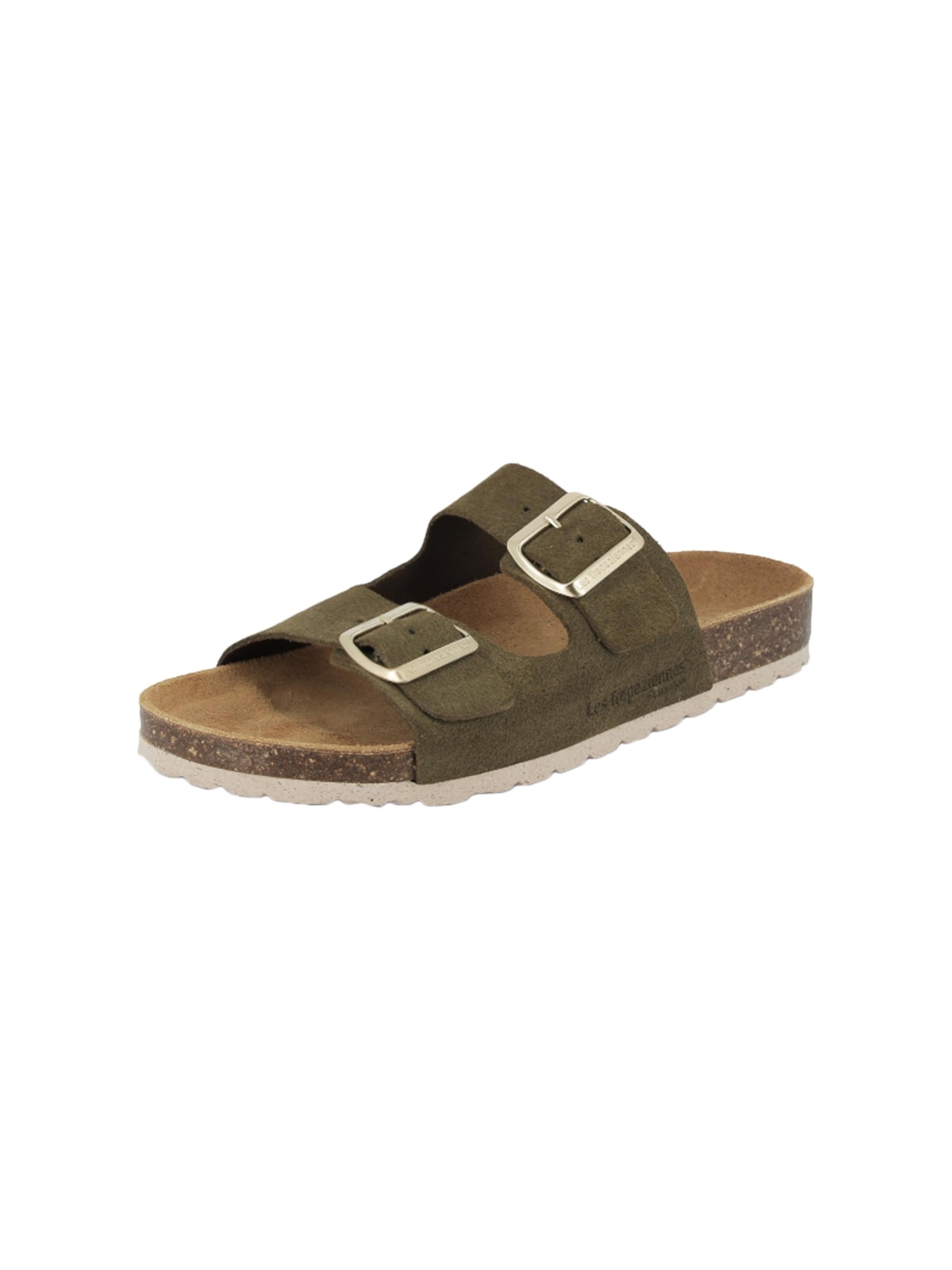 Les Tropéziennes - Zapatos abiertos en verde: frente