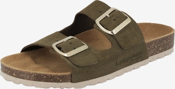 Les Tropéziennes - Zapatos abiertos en verde: frente