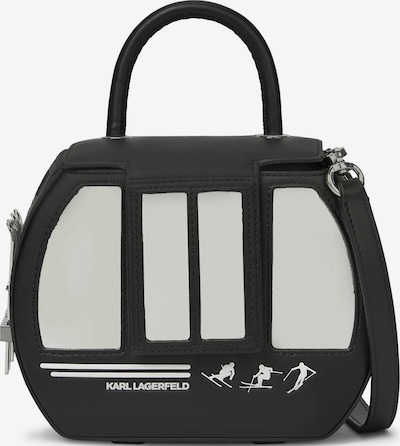 One Size dydžio Rankinė 'Ikon' iš Karl Lagerfeld, spalva – juoda / balta, Prekių apžvalga
