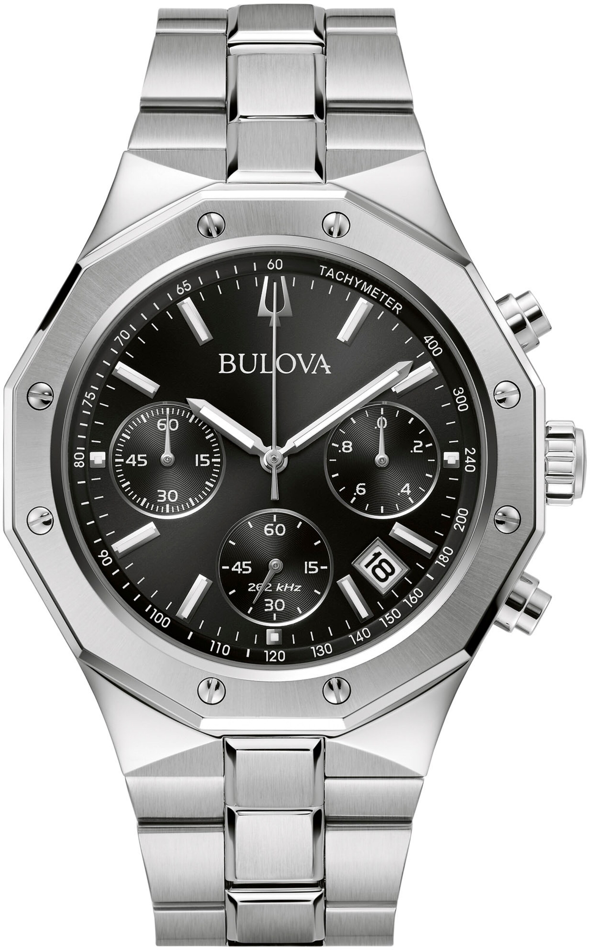 Bulova Uhr in Silber: Vorderseite