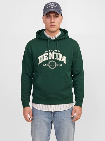 Jack & Jones Plus Sweatshirt 'JJJam' i grøn: forside