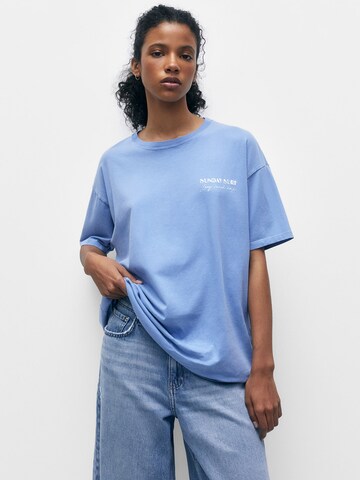 Maglia extra large di Pull&Bear in blu: frontale