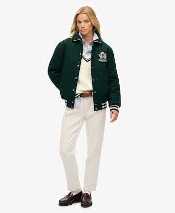 Veste mi-saison Superdry en vert