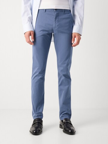 BOSS Slimfit Hose in Blau: Vorderseite