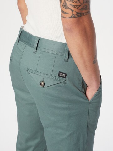 SCOTCH & SODA Regular Chino Pants 'Mott Seasonal Essential' in Green