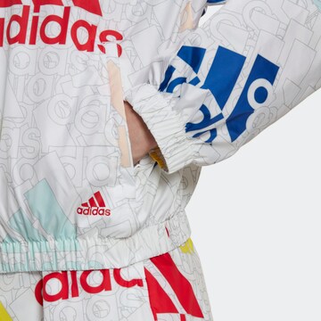 ADIDAS SPORTSWEAR Athletic Jacket 'Essentials' in White