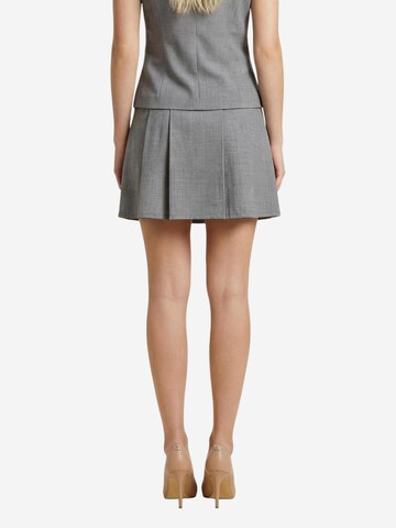 I AM Skirt 'Gonna Pieghe 95231' in Grey