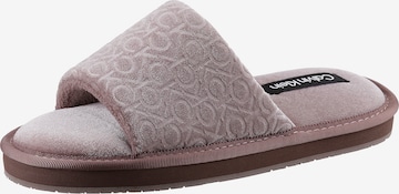 Calvin Klein Slippers in Grey: front