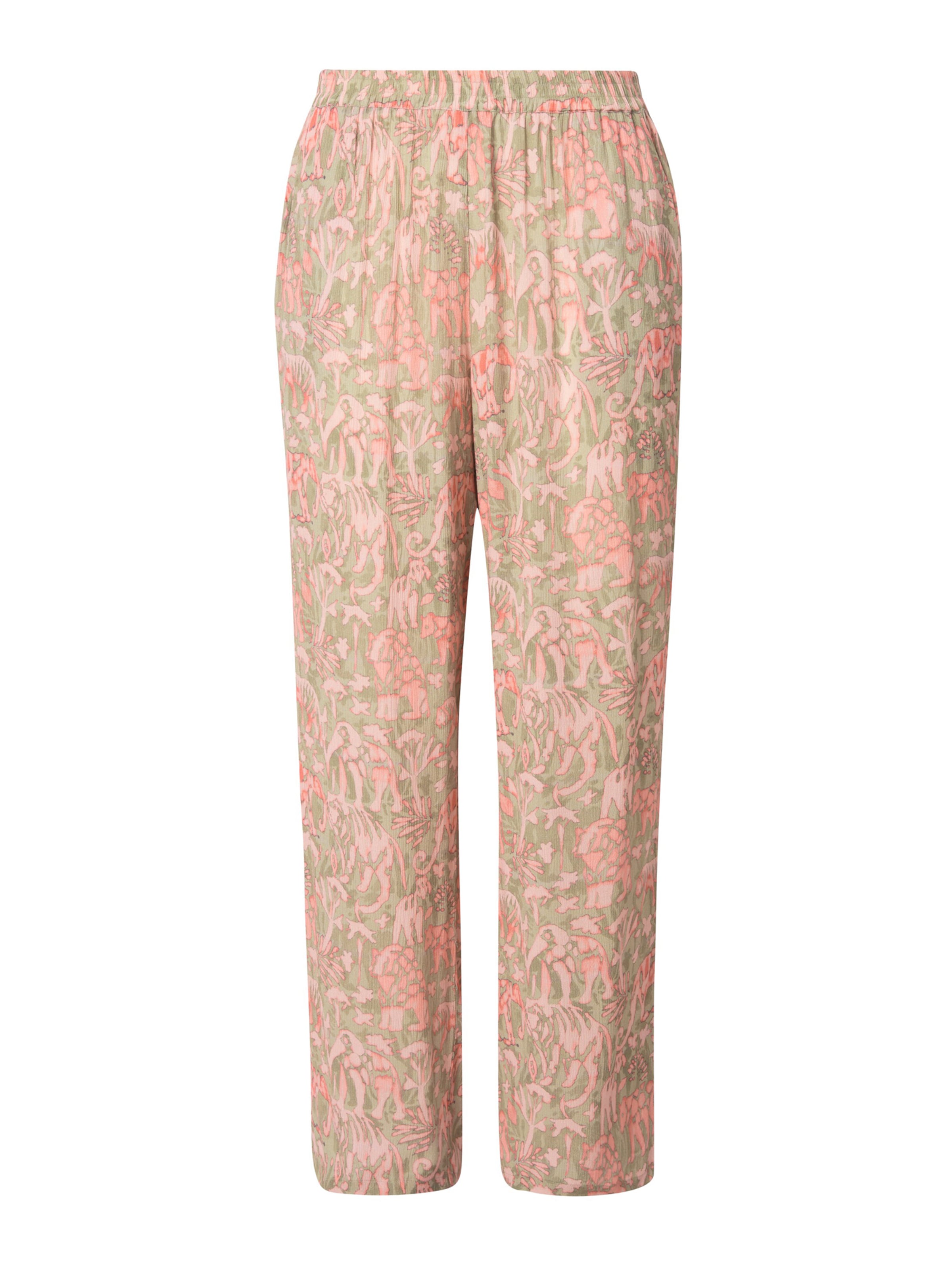 Ulla Popken Loosefit Bukser i grøn: forside