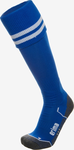 ERIMA Soccer Socks in Blue: front